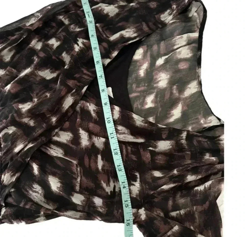 Abercrombie & Fitch Women’s Boho Chiffon Mini Dress Abstract Print Sz S