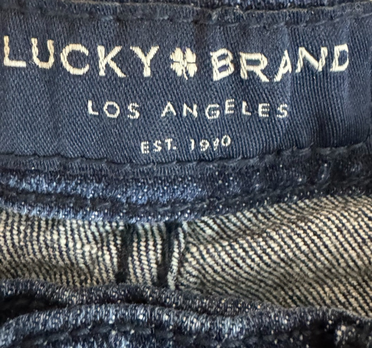 LUCKY BRAND Women's 90s Midi Shorts Dark Wash Vintage Style High Rise Sz 4/27