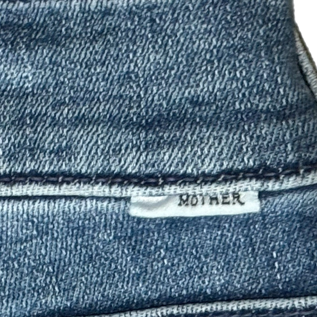 MOTHER Jeans Mid Rise Straight Dazzler Ankle We The Animals Wash 90s Style Sz 32