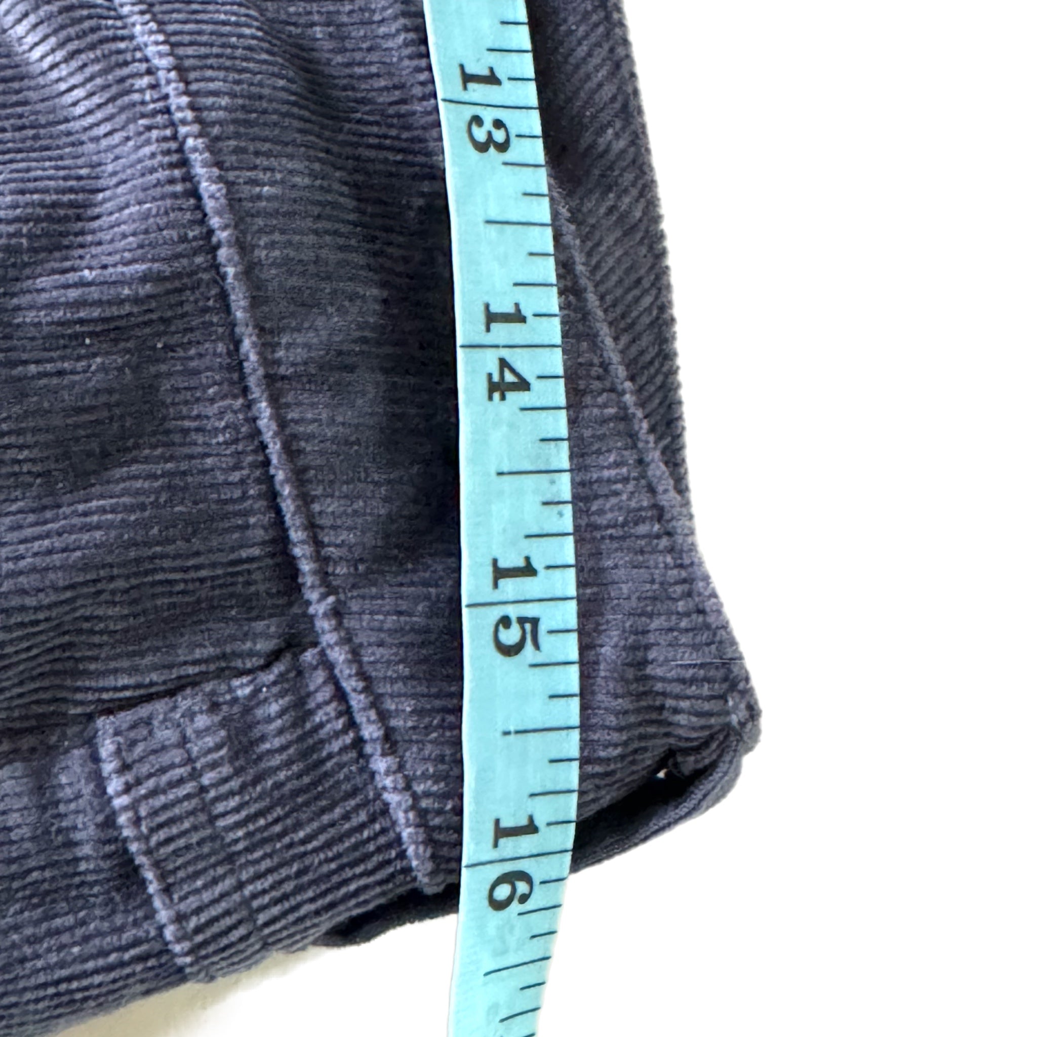 Garnet Hill Gray Straight Leg Corduroy Pants Womens Size 10P Effortless Chic