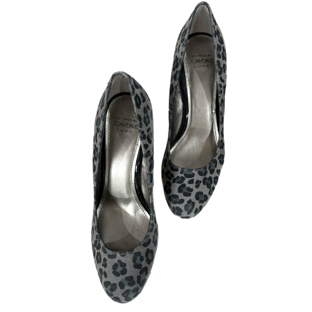 Circa Joan & David Leopard Print Genuine Leather Platform Heels Women’s Sz 6