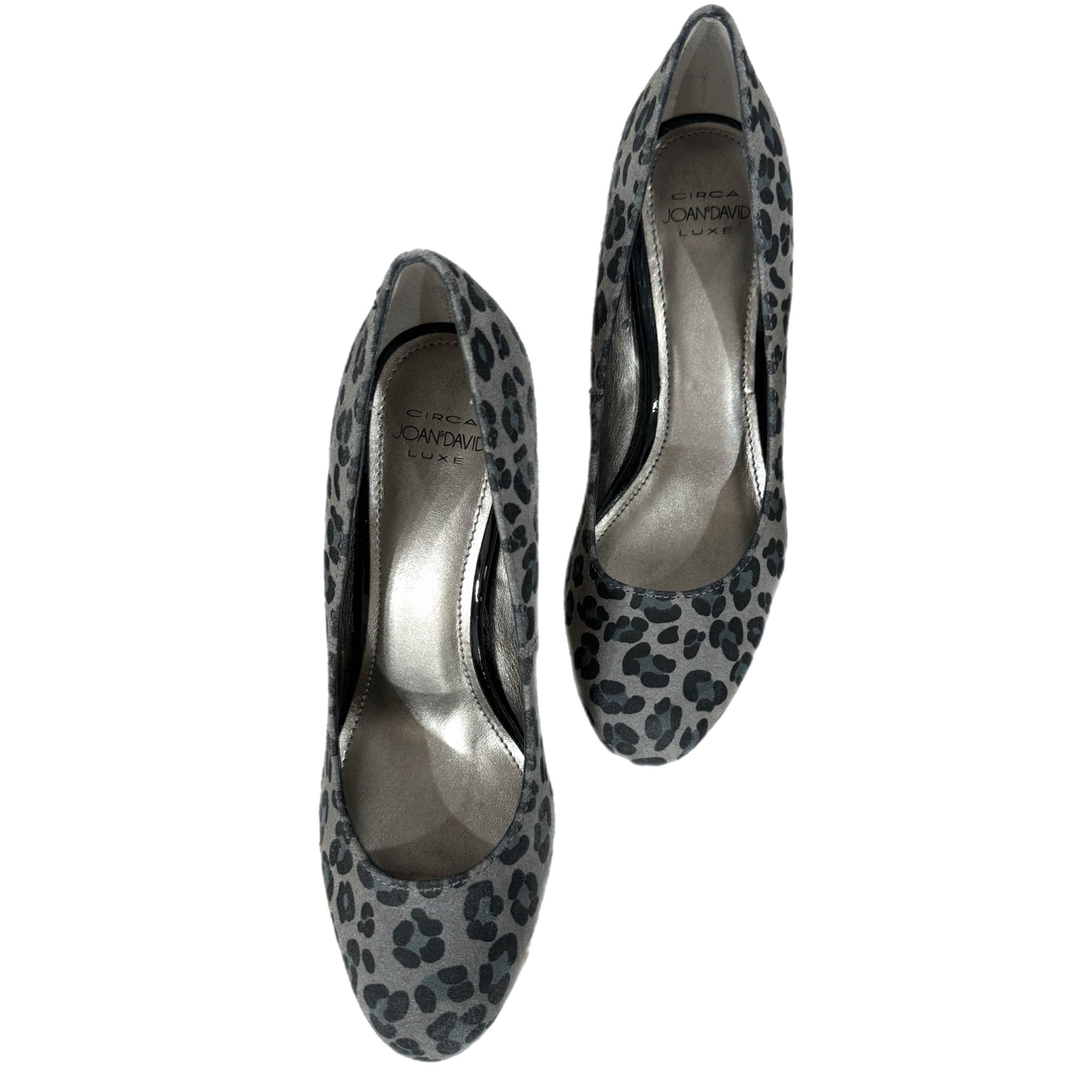 Circa Joan & David Leopard Print Genuine Leather Platform Heels Women’s Sz 6
