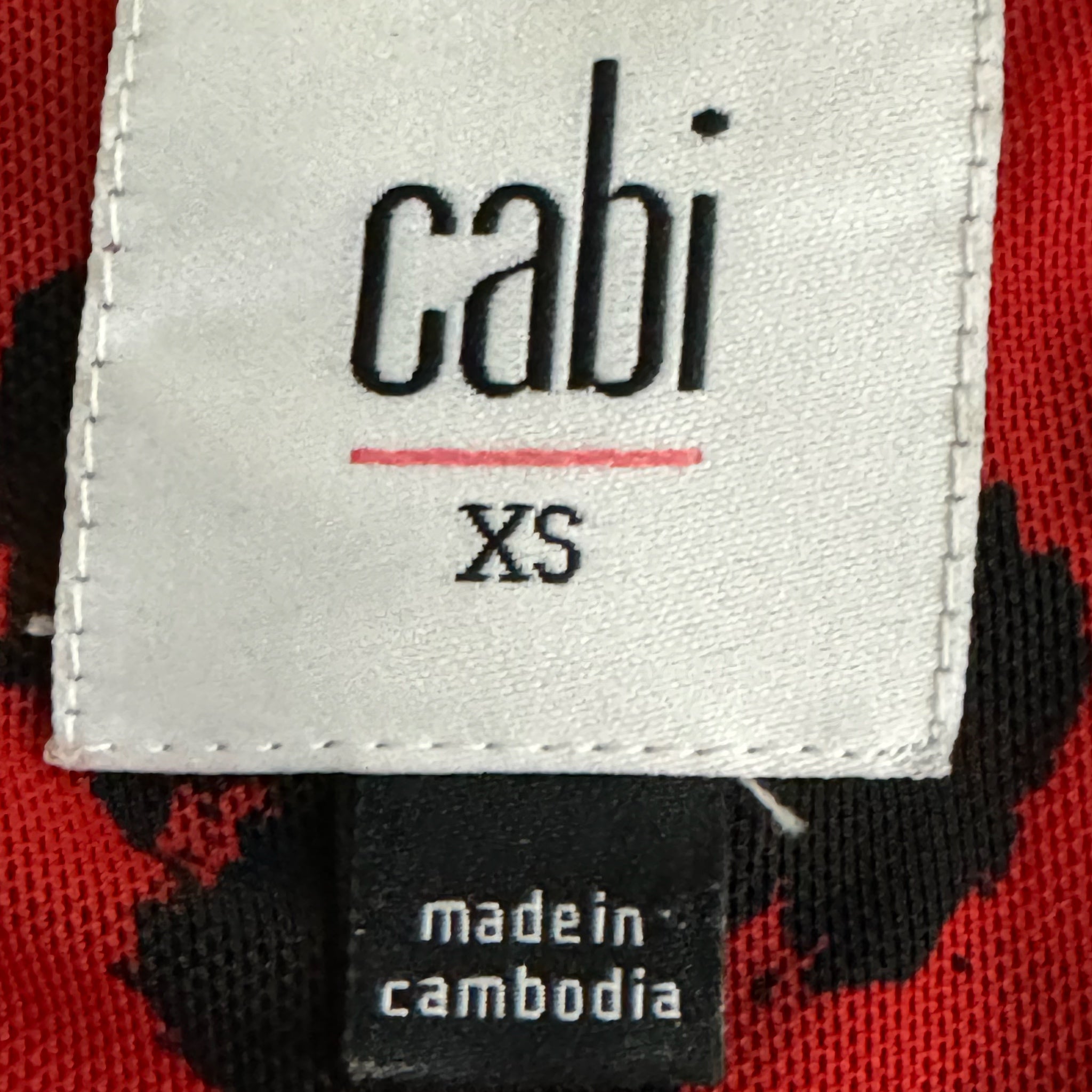 Cabi Siren Wrap Dress Red Leopard Print Midi Women’s Size XS Long Sleeve Chic