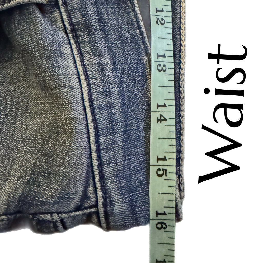 MOTHER Jeans Mid Rise Straight Dazzler Ankle We The Animals Wash 90s Style Sz 32