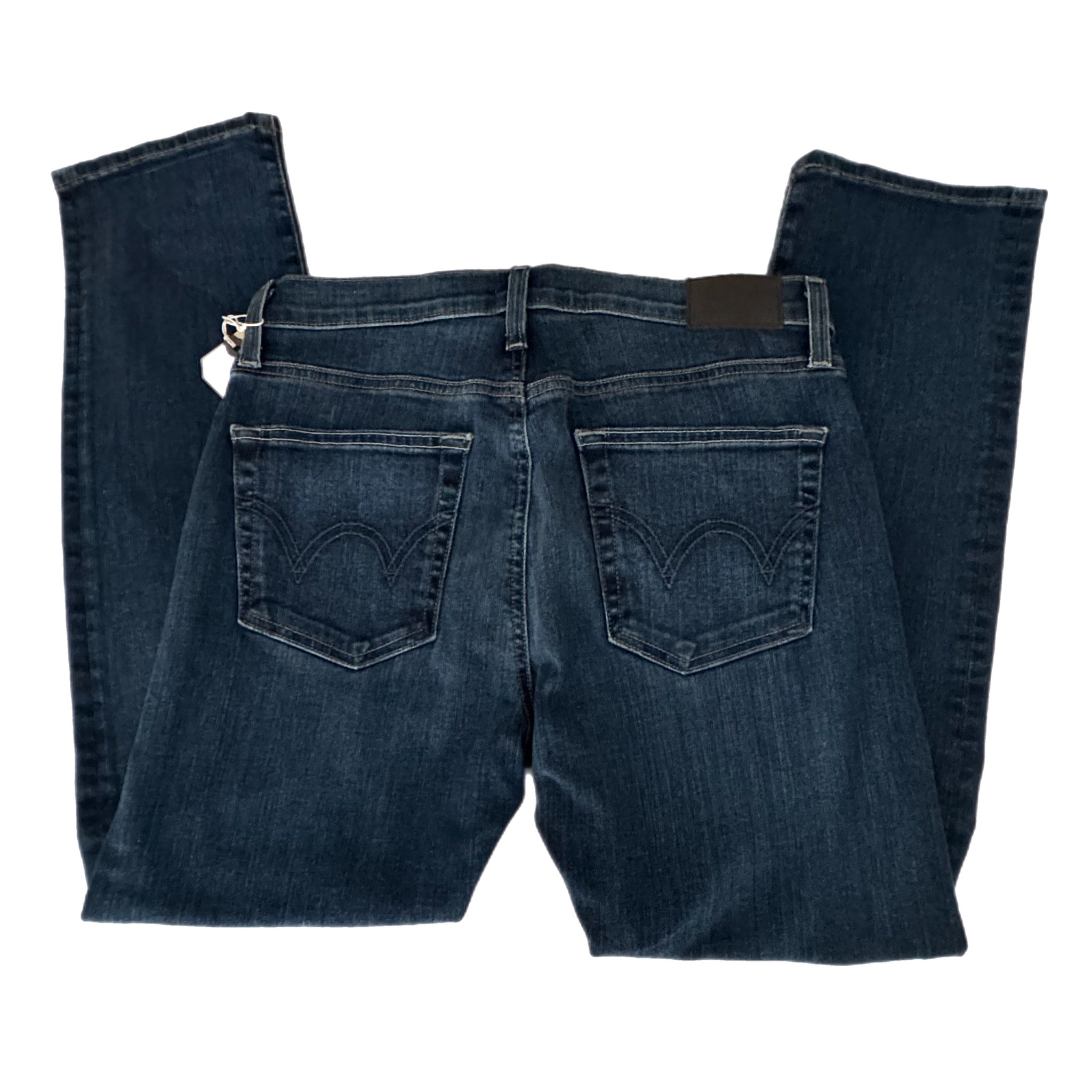 Edwin Demi Slim Straight Jean Womens Sz 28 Mid Rise Tempest Dark Denim MSRP $185