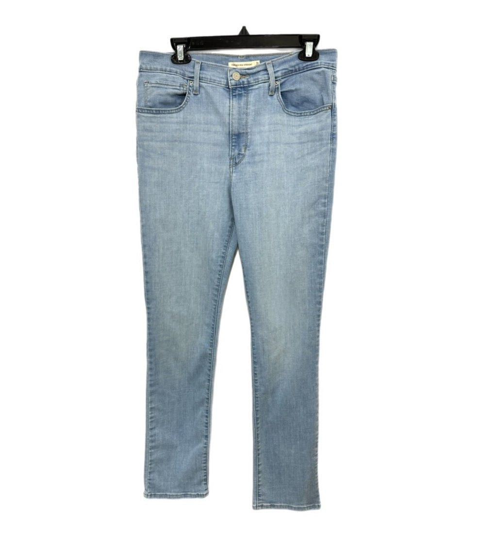 LEVI’S 724 High Rise Straight Jeans Women’s Light Wash Stretch Denim Classic Fit Sz 31