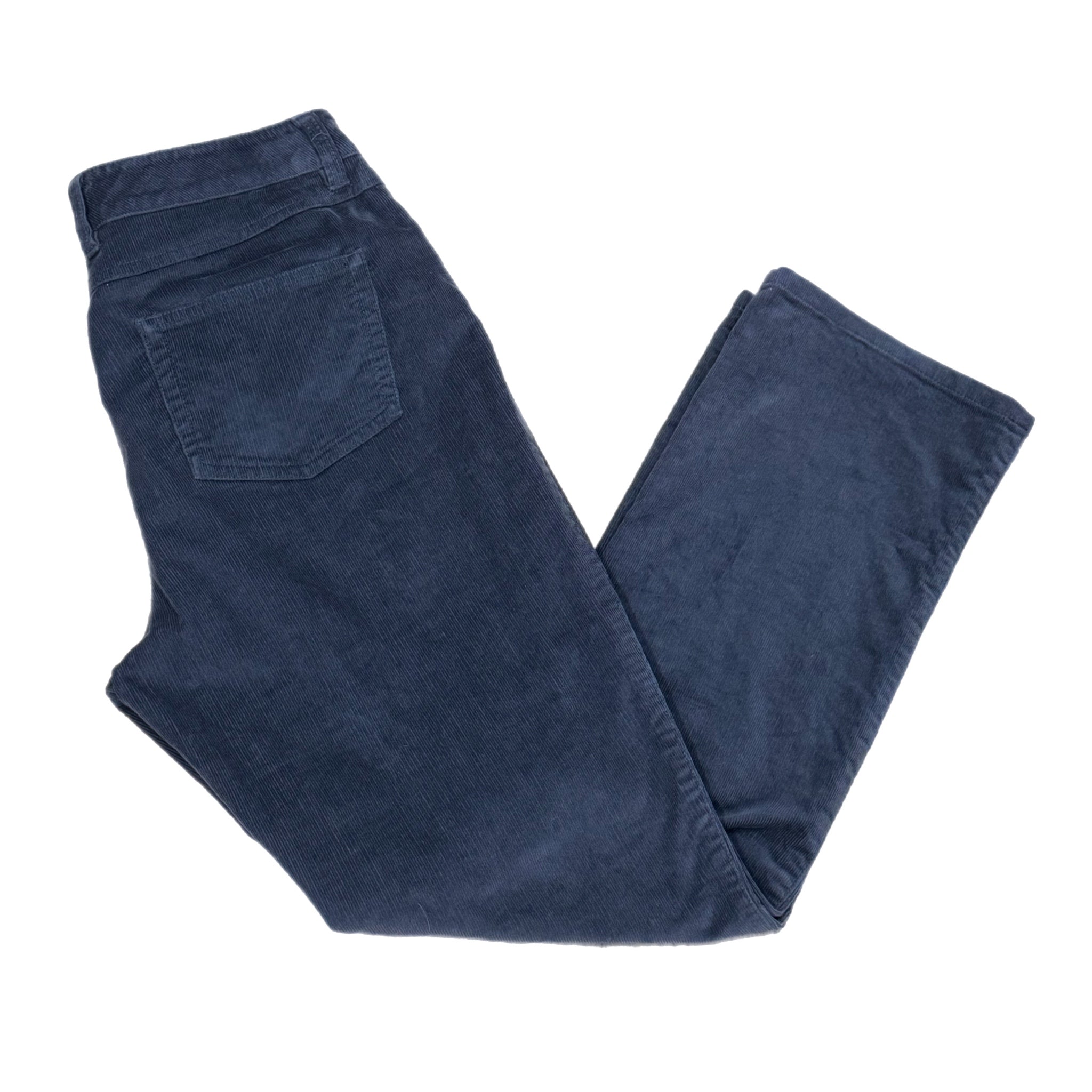 Garnet Hill Gray Straight Leg Corduroy Pants Womens Size 10P Effortless Chic
