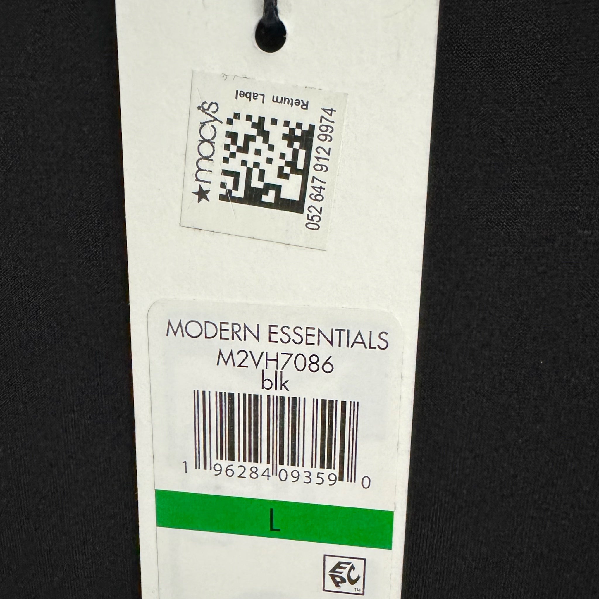 Calvin Klein Modern Essentials Black Blouse NWT Sheer Sleeve Women’s Size L