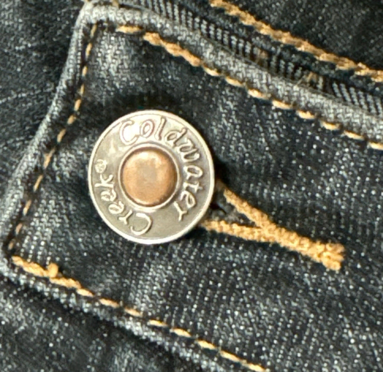 COLDWATER CREEK Womens Mid Rise Bootcut Jeans Dark Denim Pants Sz 14 Regular