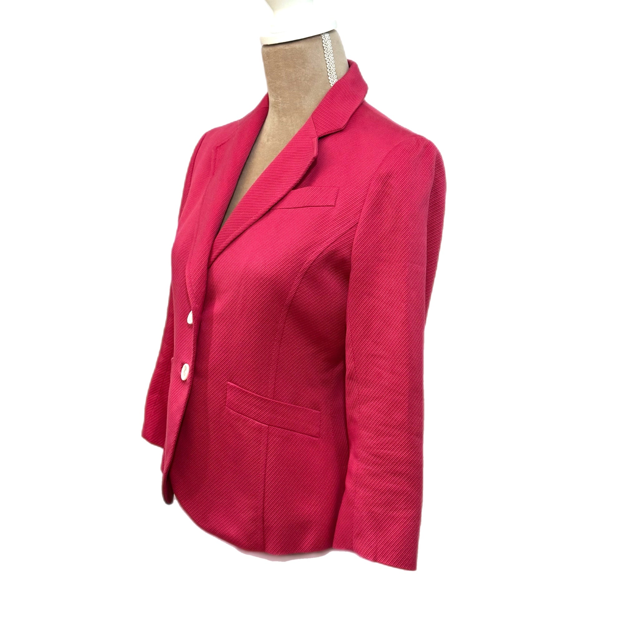 ANN TAYLOR Women’s Size 4 Small Pink Blazer Preppy Chic Career Jacket