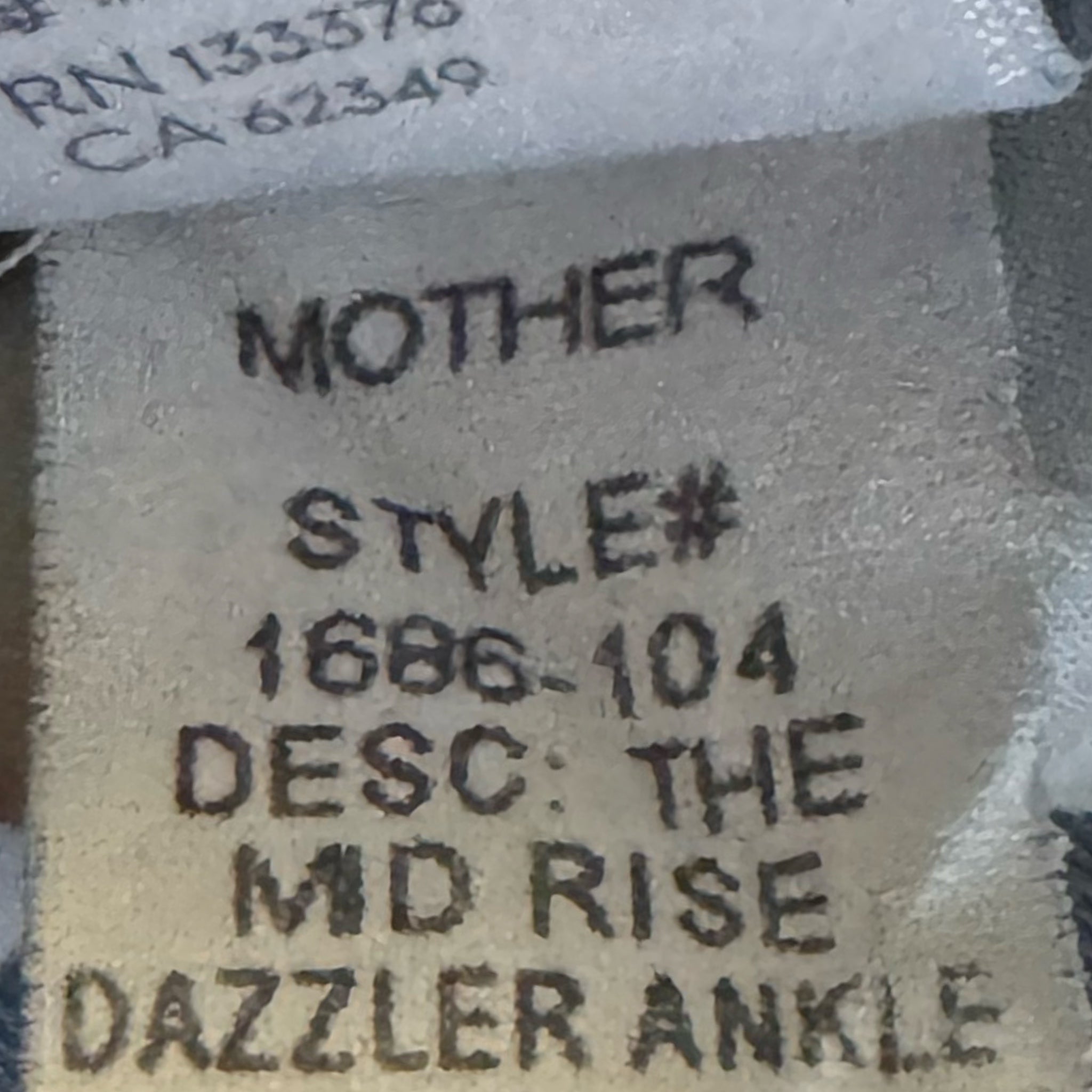 MOTHER Jeans Mid Rise Straight Dazzler Ankle We The Animals Wash 90s Style Sz 32