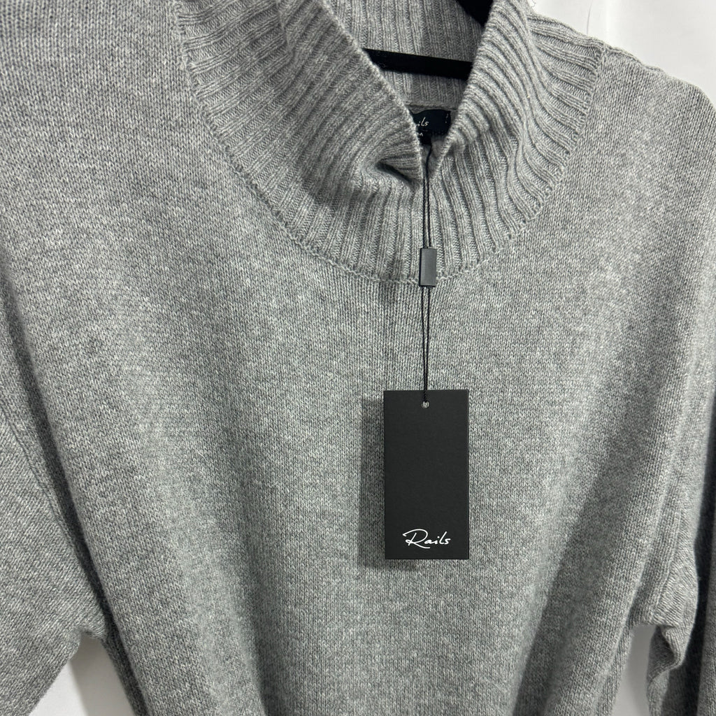 RAILS Mila Sweater Dress Heather Gray Womens Sz Medium Merino Wool MSRP $268 New