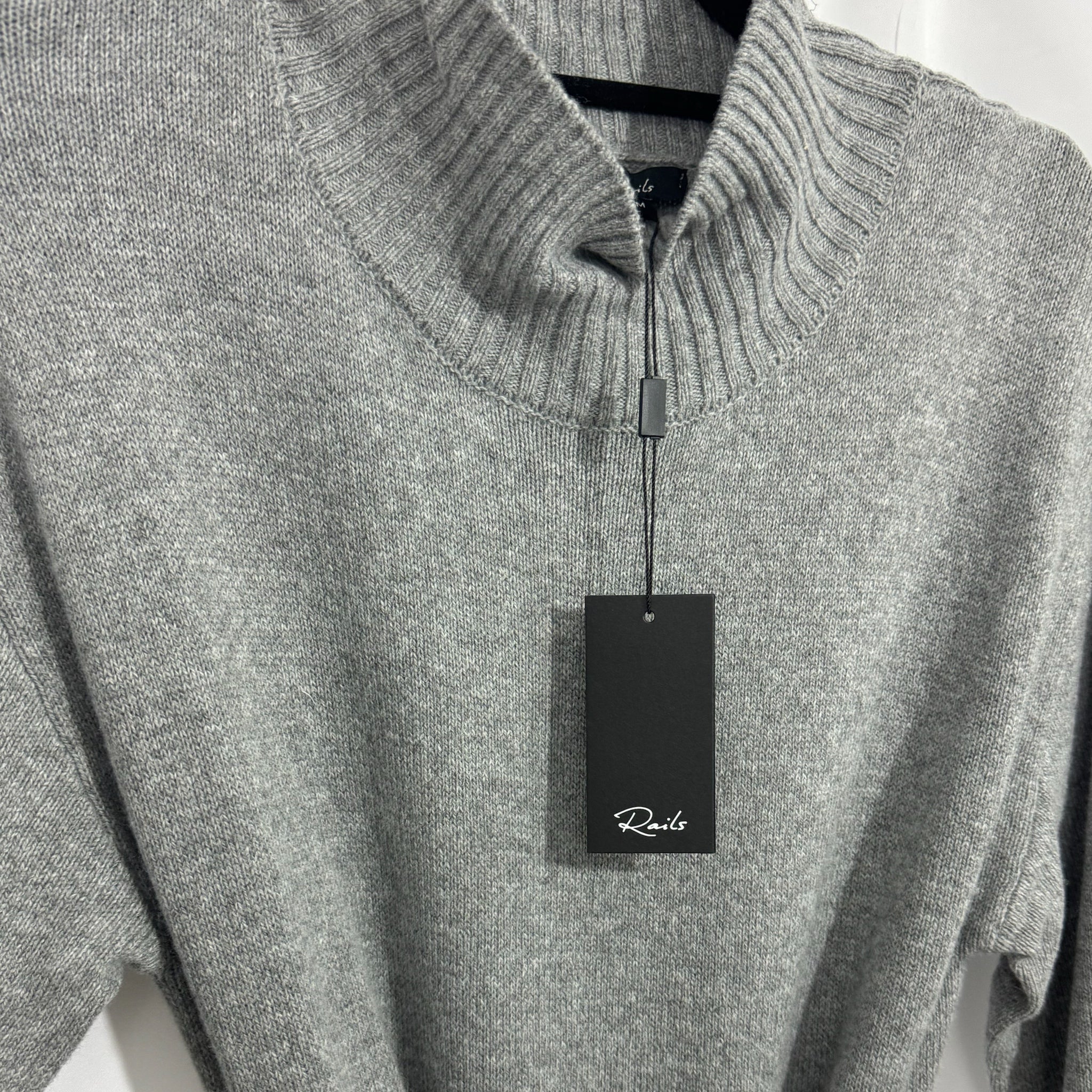 RAILS Mila Sweater Dress Heather Gray Womens Sz Medium Merino Wool MSRP $268 New