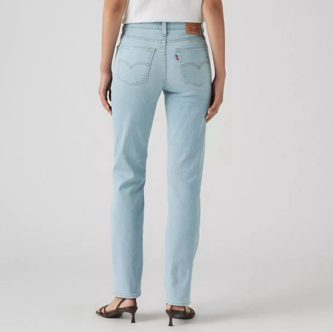 LEVI’S 724 High Rise Straight Jeans Women’s Light Wash Stretch Denim Classic Fit Sz 31