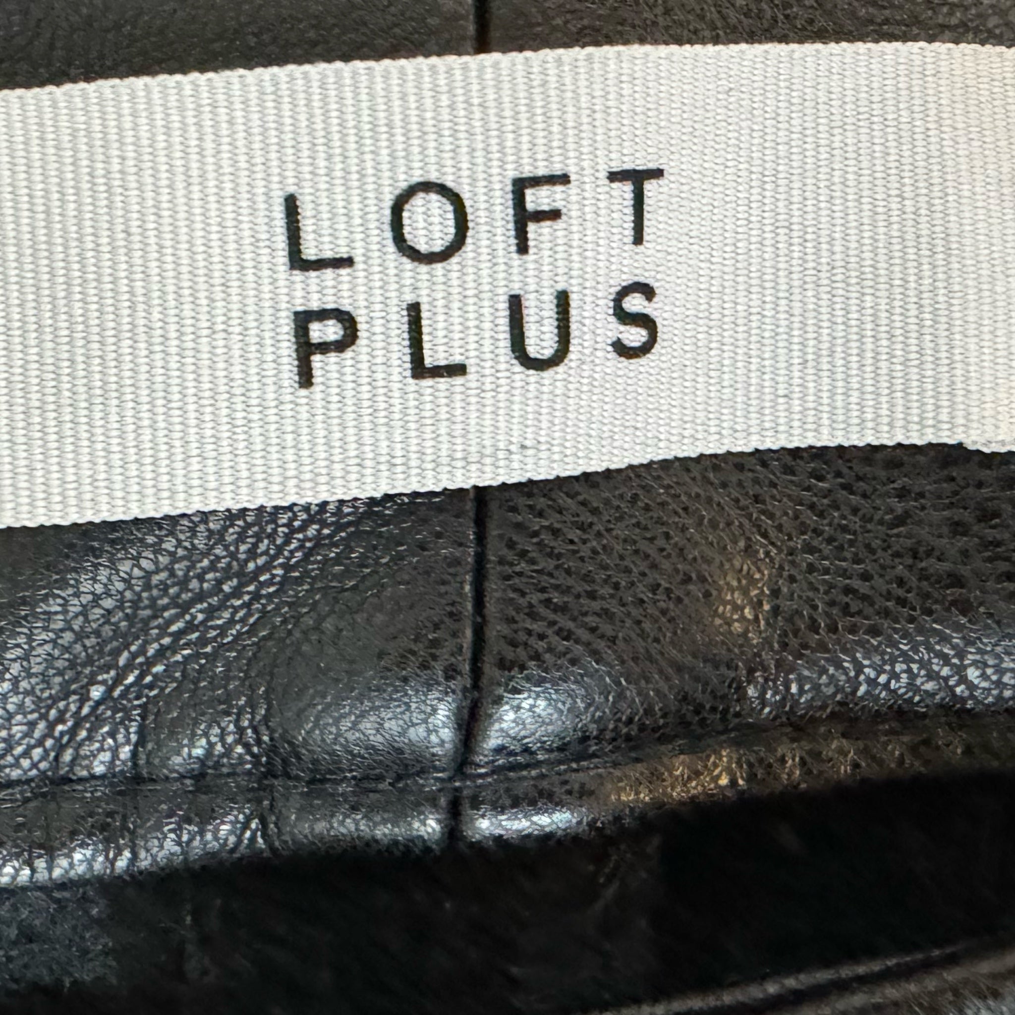 Ann Taylor LOFT Vegan Leather Pants Straight Leg High Rise Black NWT Women Sz 16