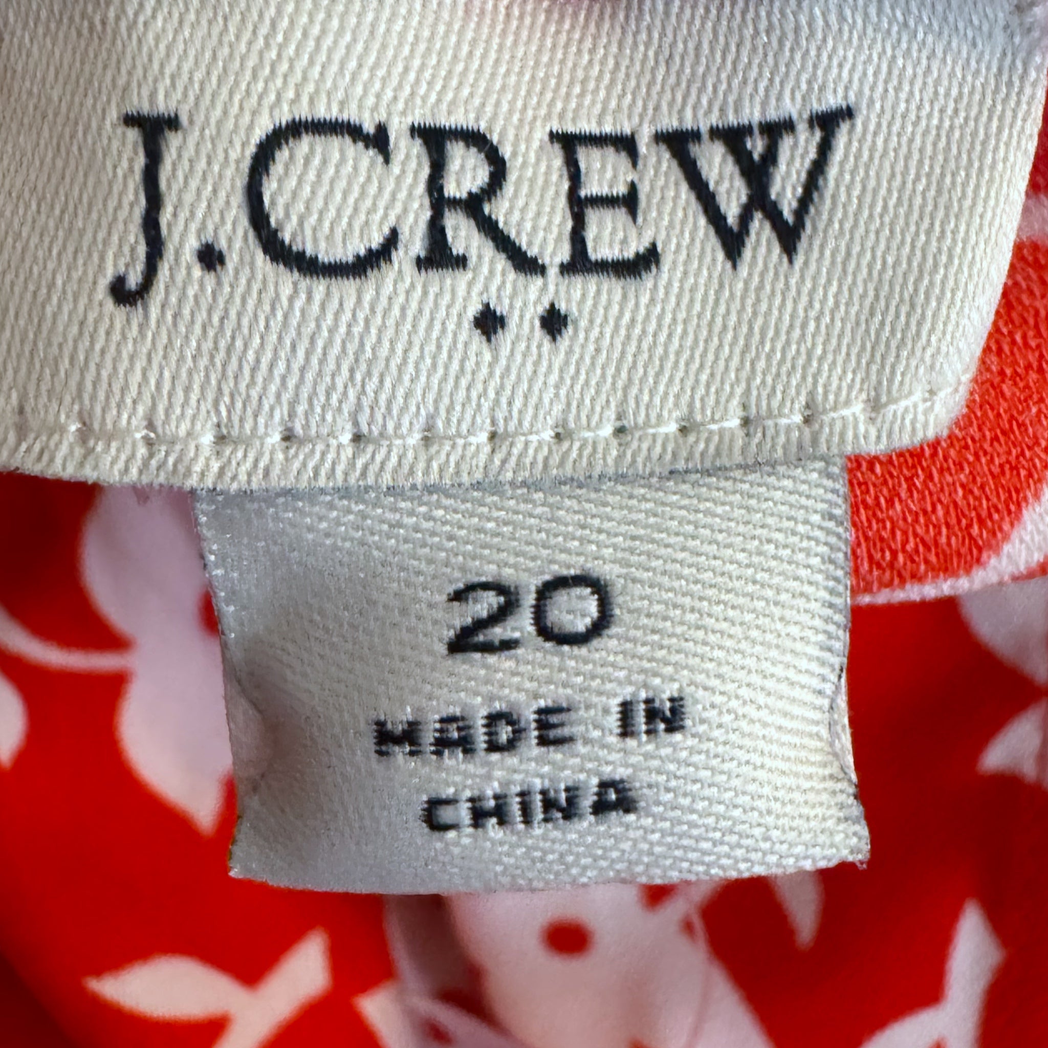 NWT J.Crew Drapey Twill Midi Wrap Dress Red Floral Size 20 Women’s Short Sleeve