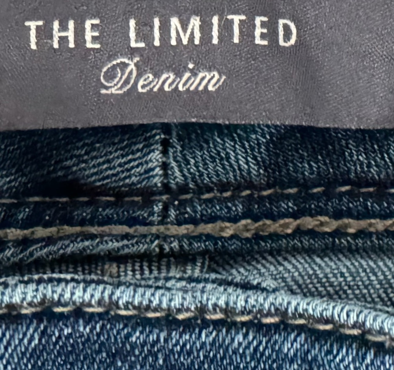 THE LIMITED High Waisted Flare Jeans Shaping Stretch Denim Trouser Womens Sz 12