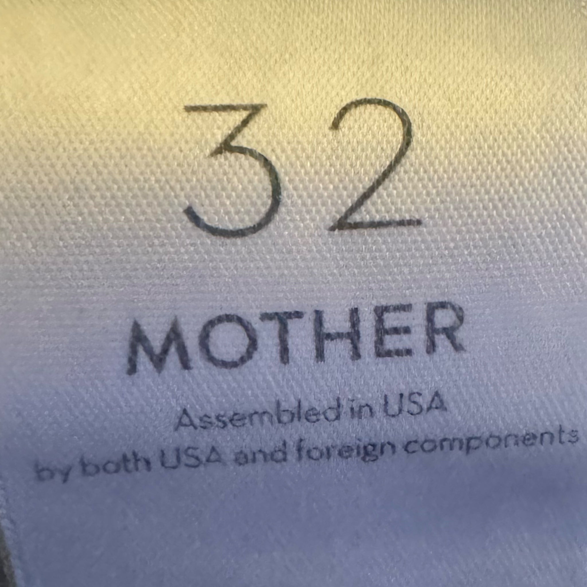 MOTHER Jeans Sz 32 Mid Rise Straight Ankle Denim We The Animals Wash 90s Dazzler