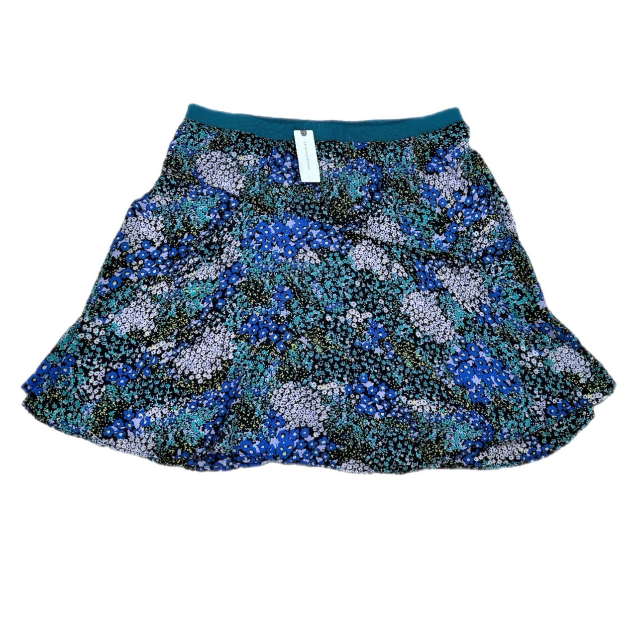 Anthropologie Maeve Cottage Floral Abstract Chiffon Skirt Women’s Sz L NWT