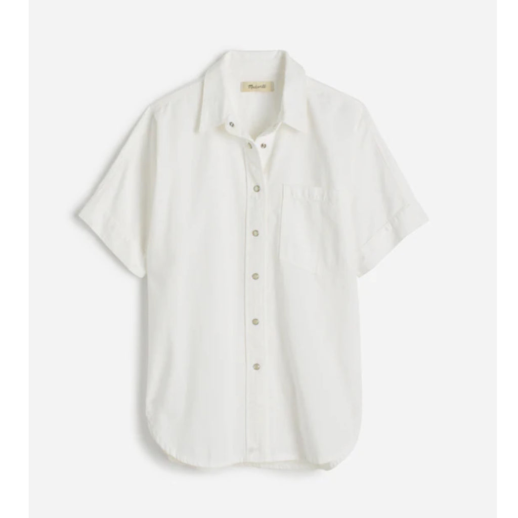 Madewell Oversized Button Up Shirt Womens XL White Regenerative Cotton Top New