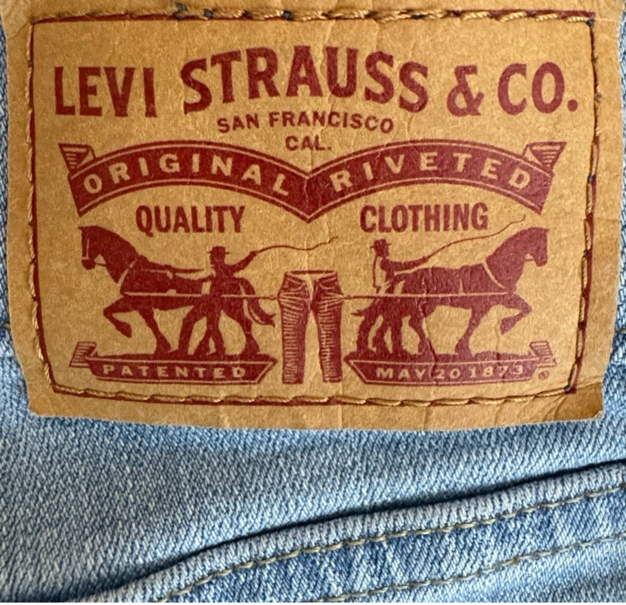 LEVI’S 724 High Rise Straight Jeans Women’s Light Wash Stretch Denim Classic Fit Sz 31
