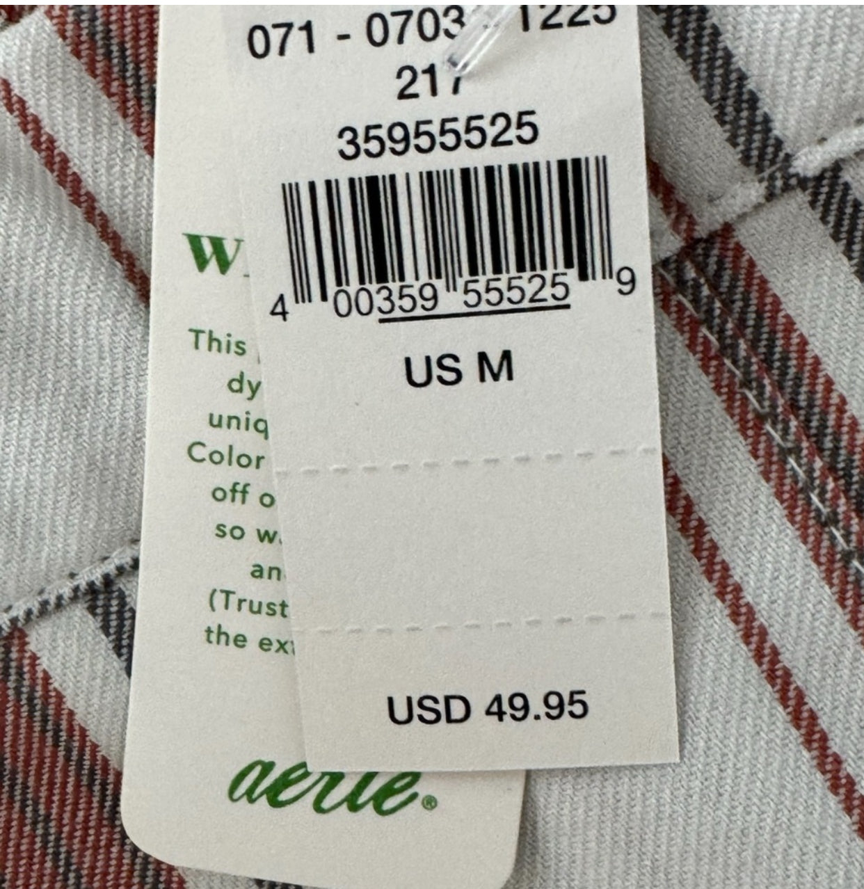 Aerie AEO Plaid Pleated Class Act Mini Skirt Stretchy Waist NWT Size M