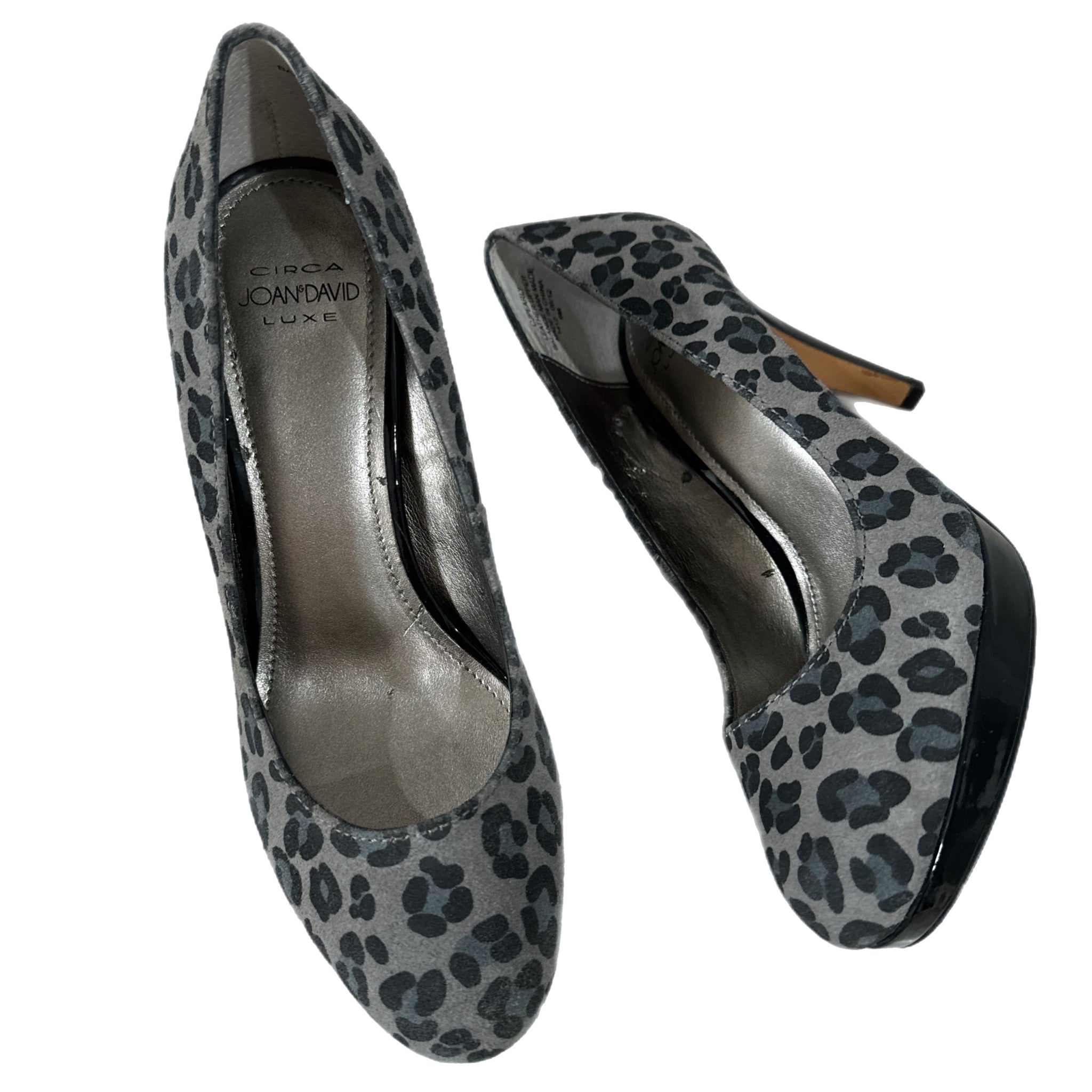 Circa Joan & David Leopard Print Genuine Leather Platform Heels Women’s Sz 6