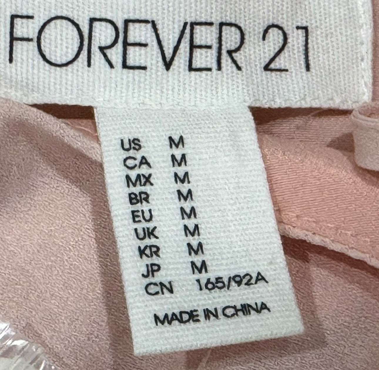 Forever 21 Women’s Lt Pink Cami Dress Whimsical Chiffon Embroidered Mini NWT Sz M