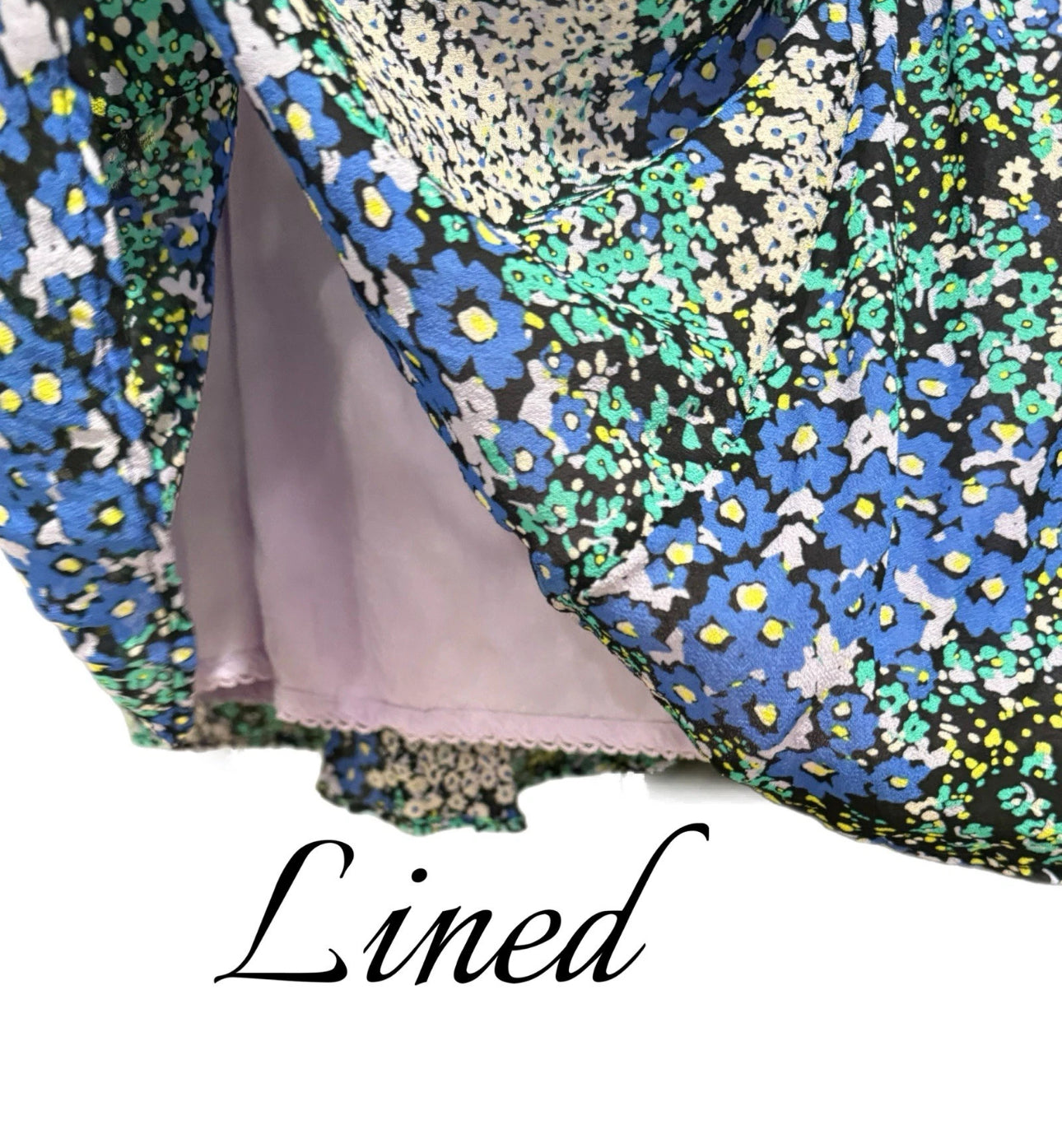Anthropologie Maeve Cottage Floral Abstract Chiffon Skirt Women’s Sz L NWT