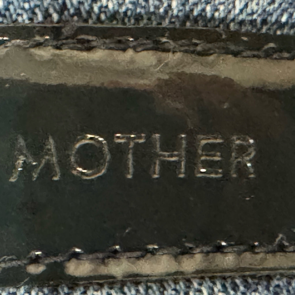 MOTHER Jeans Sz 32 Mid Rise Straight Ankle Denim We The Animals Wash 90s Dazzler