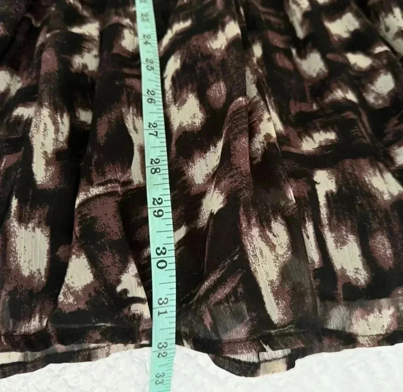 Abercrombie & Fitch Women’s Boho Chiffon Mini Dress Abstract Print Sz S