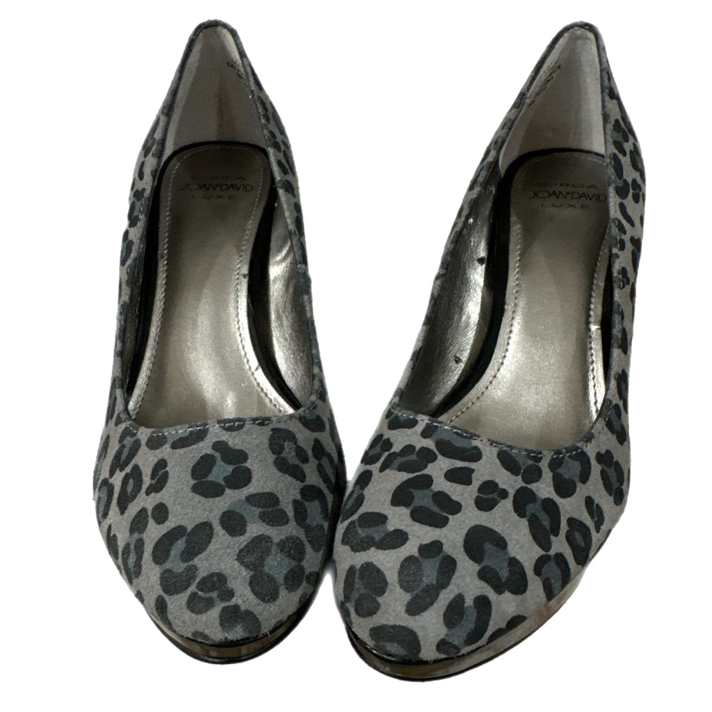 Circa Joan & David Leopard Print Genuine Leather Platform Heels Women’s Sz 6