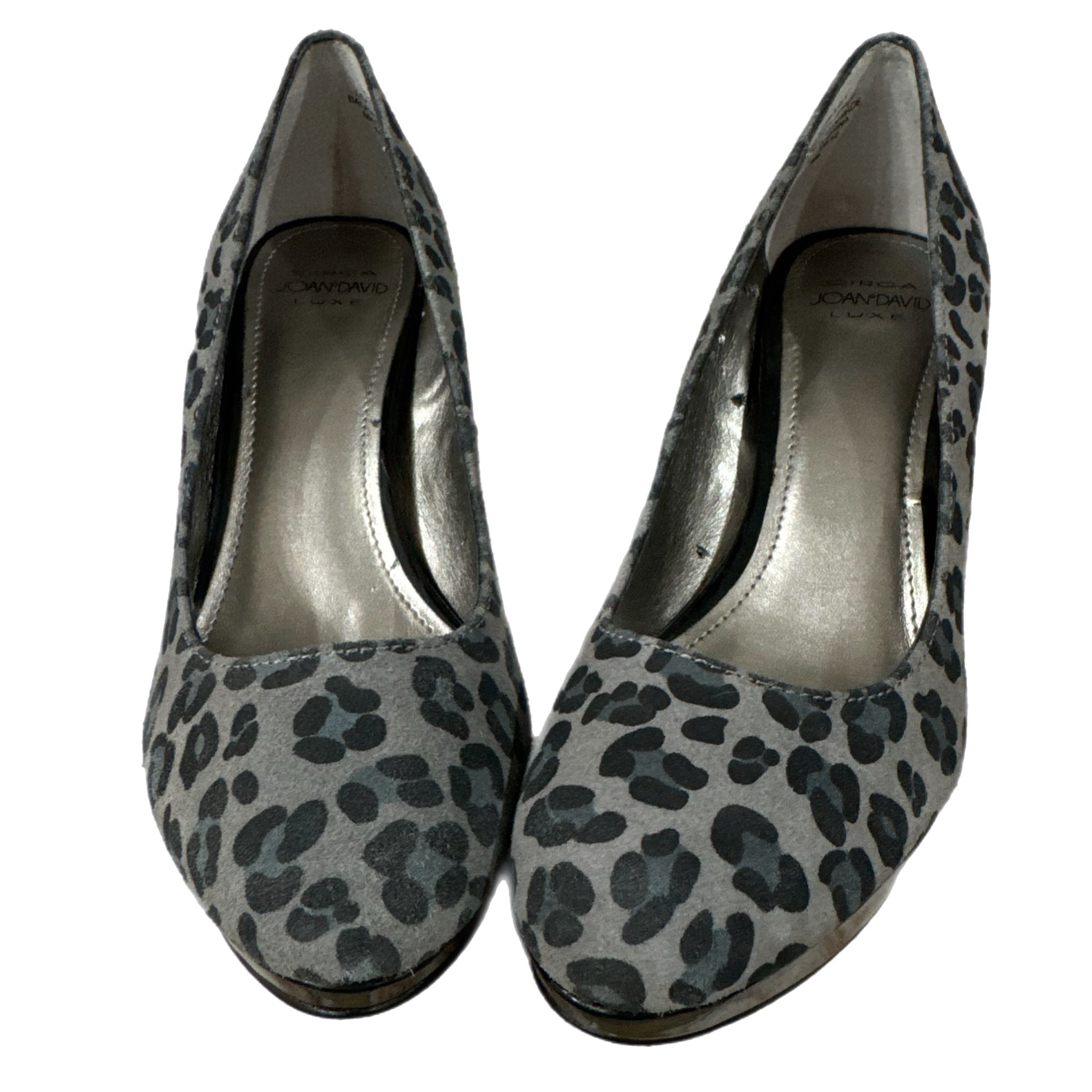 Circa Joan & David Leopard Print Genuine Leather Platform Heels Women’s Sz 6