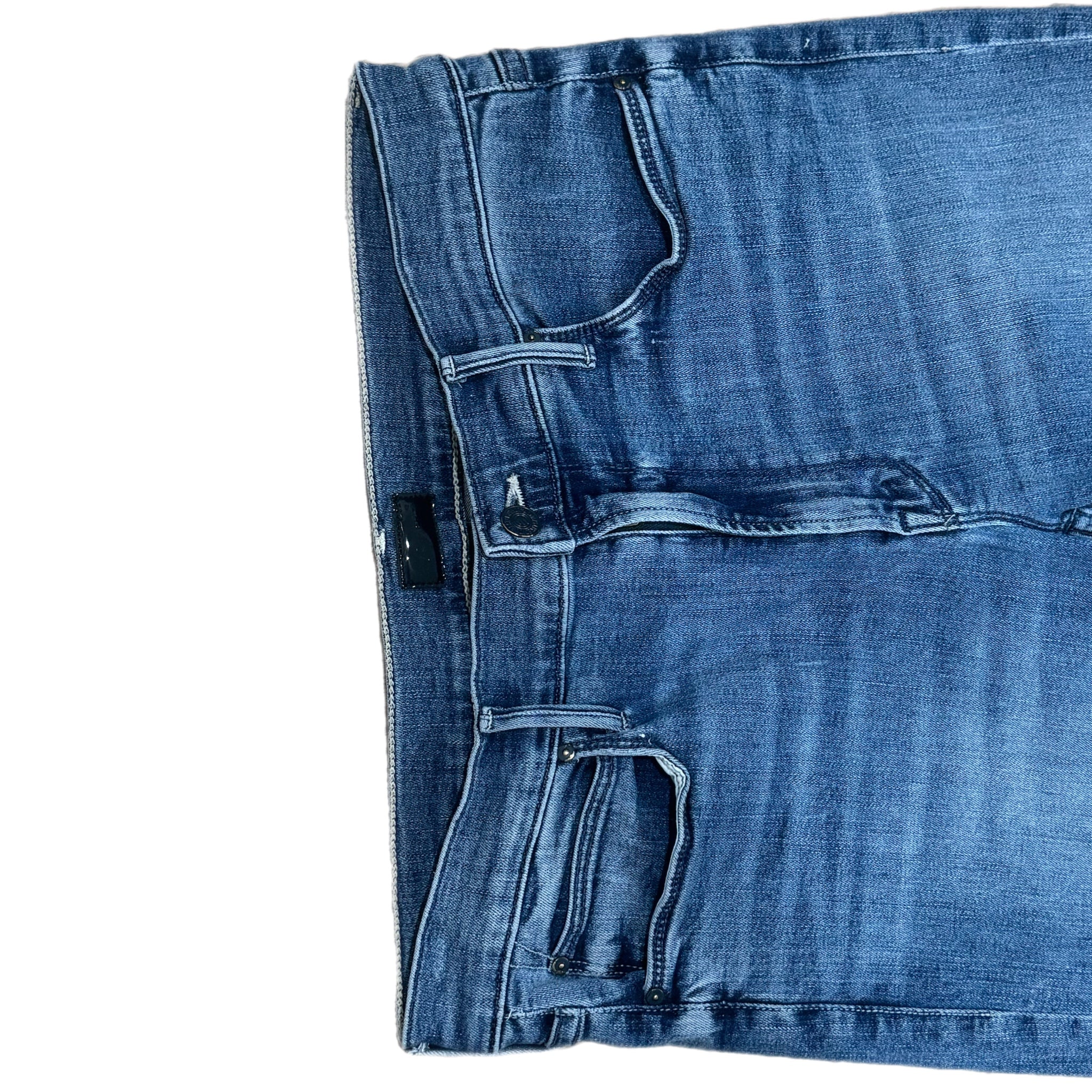 MOTHER Jeans Mid Rise Straight Dazzler Ankle We The Animals Wash 90s Style Sz 32