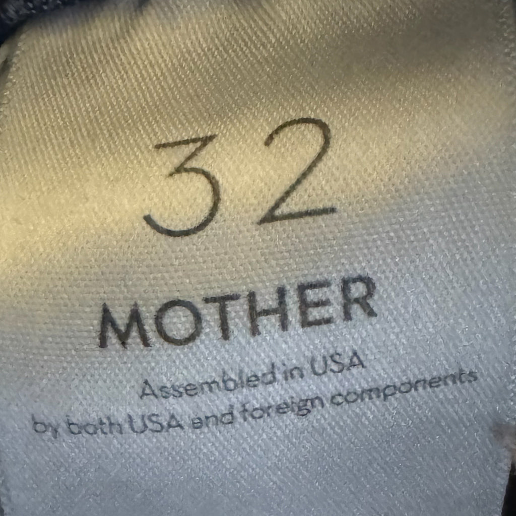 MOTHER Jeans Mid Rise Straight Dazzler Ankle We The Animals Wash 90s Style Sz 32