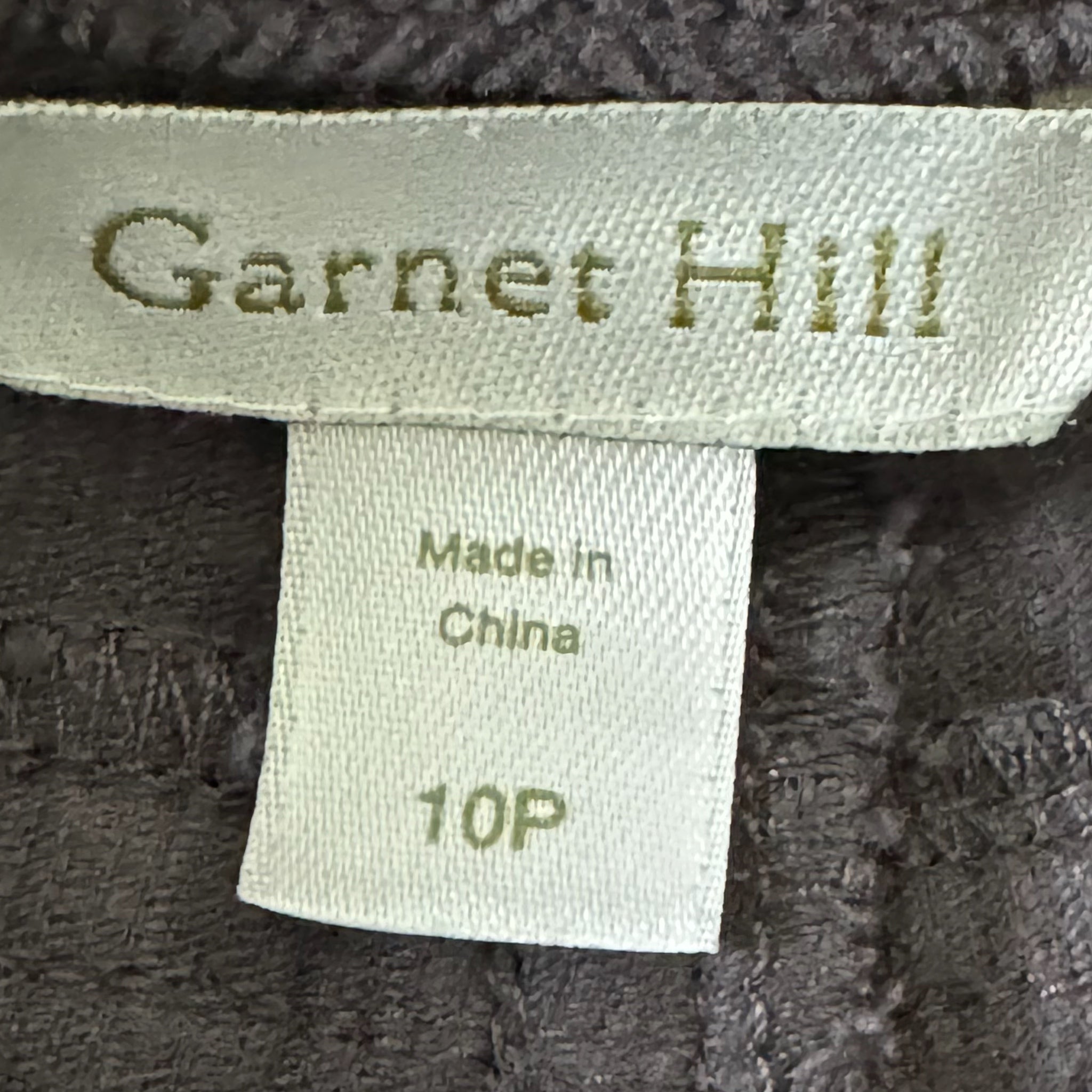 Garnet Hill Gray Straight Leg Corduroy Pants Womens Size 10P Effortless Chic
