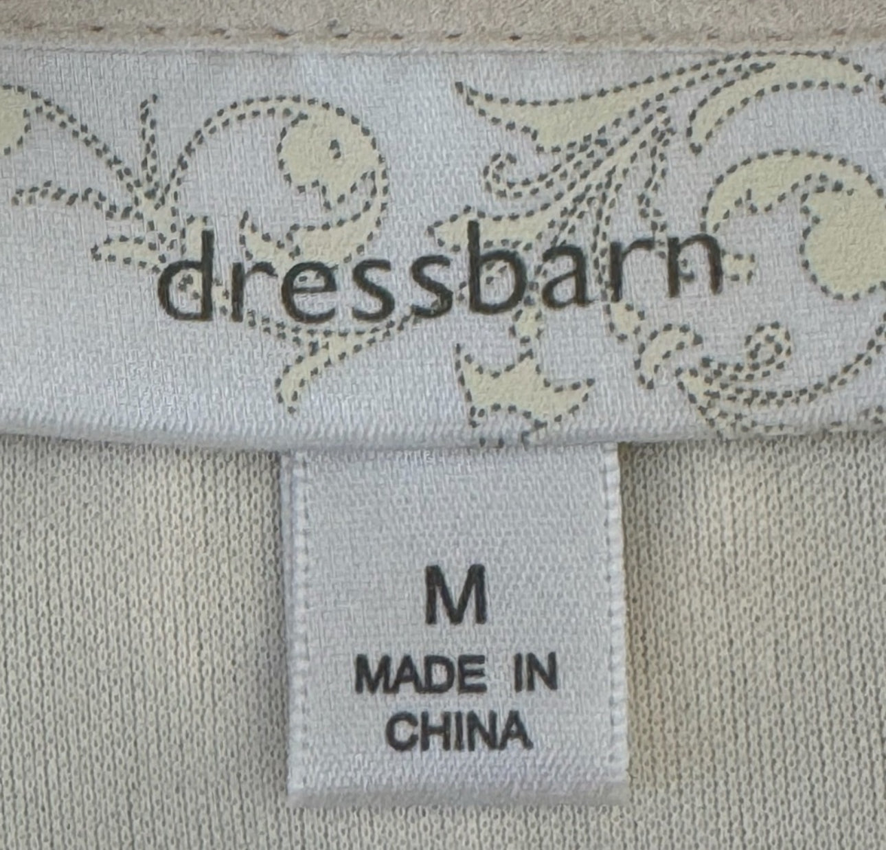 Y2K DRESS BARN Lace Romantic Whimsical Cream Floral Embroidered Blouse Sz M