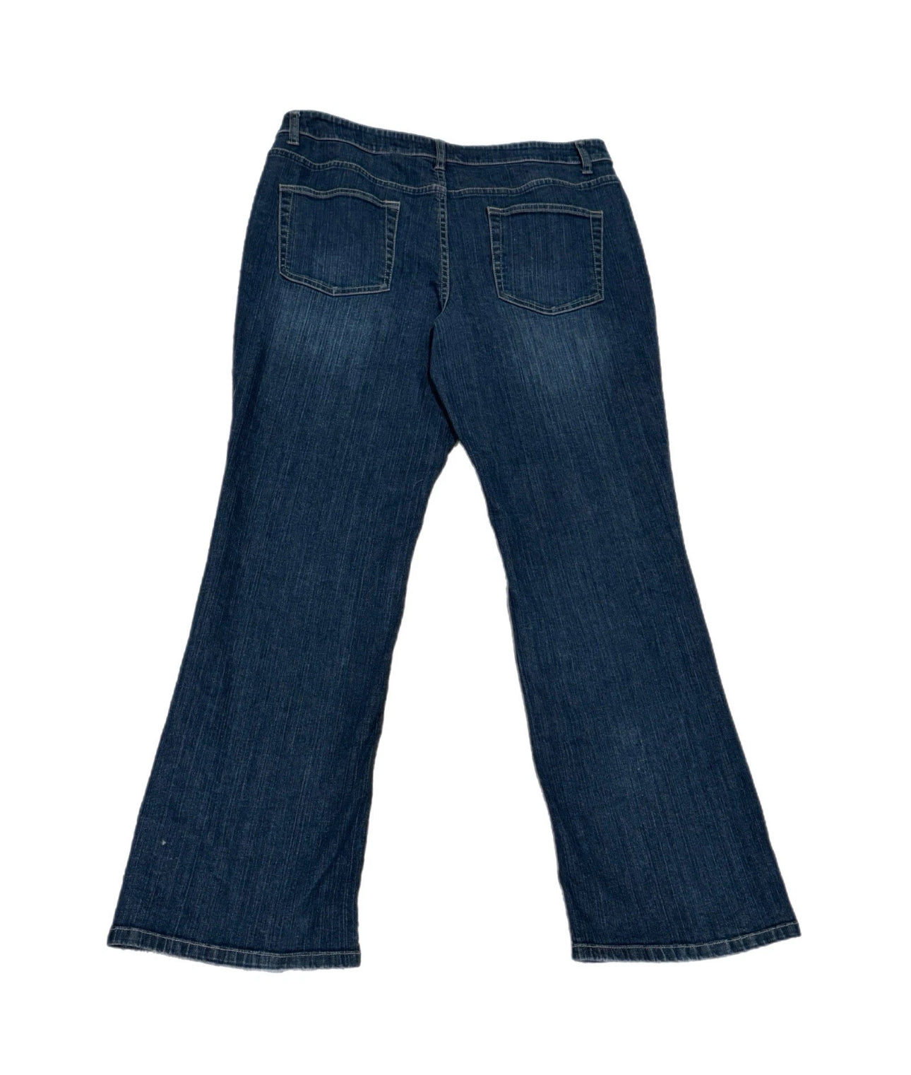COLDWATER CREEK Womens Mid Rise Bootcut Jeans Dark Denim Pants Sz 14 Regular