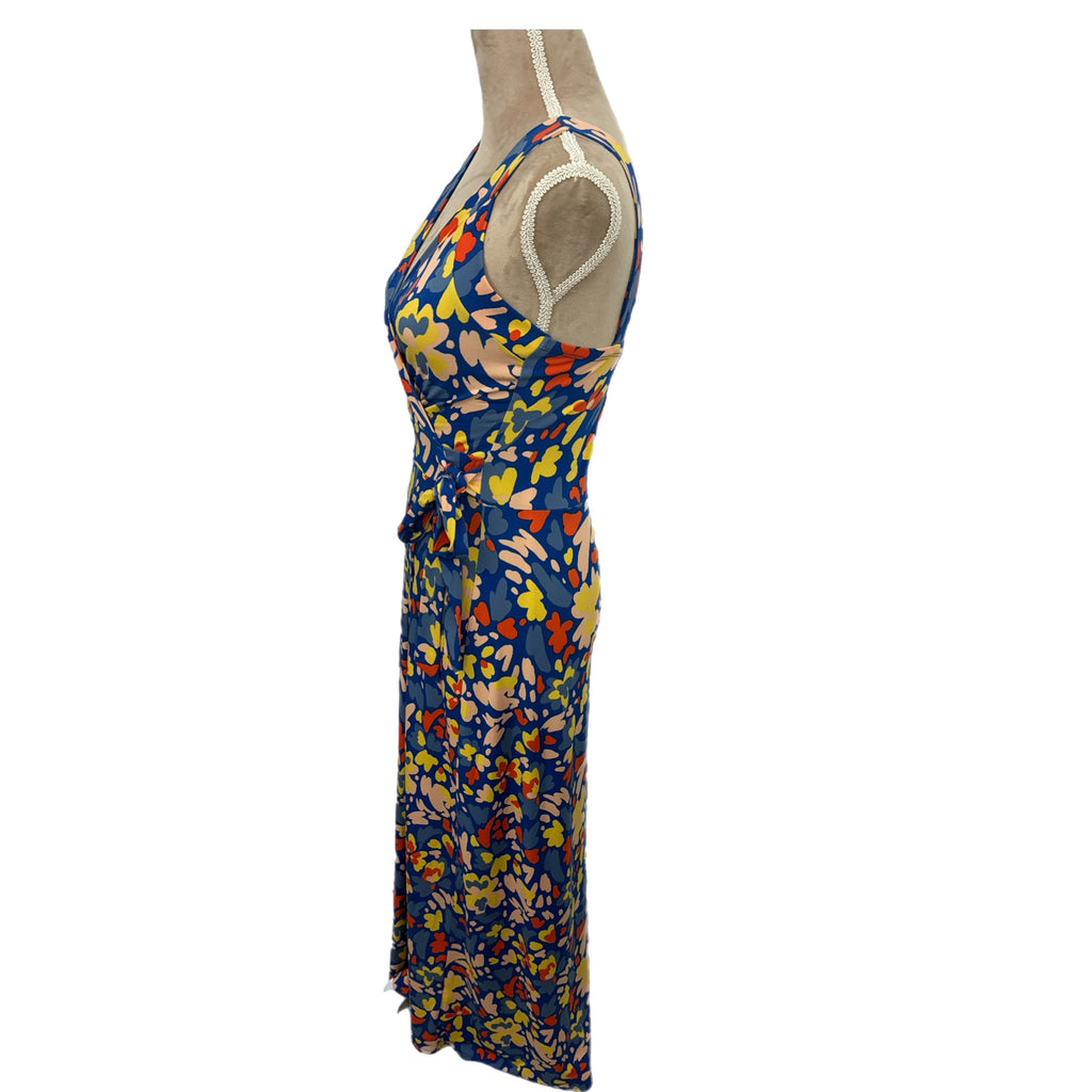 STITCH FIX 41 Hawthorne Faux Maxi Dress Blue Multi Sz Small